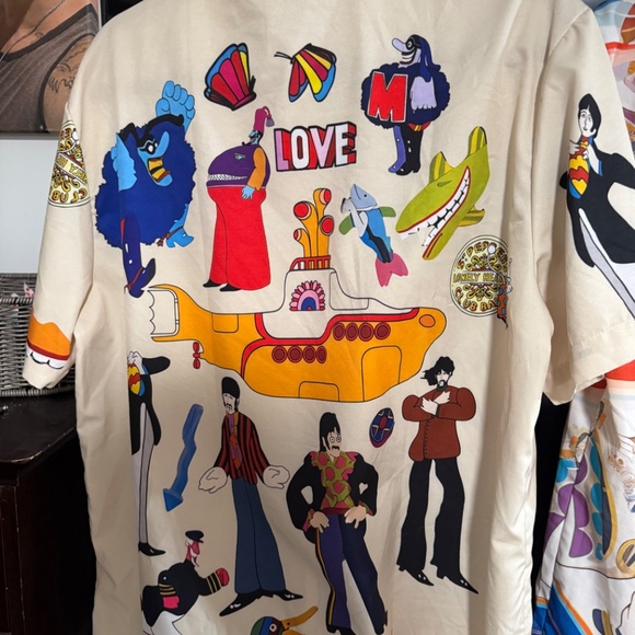 The Beatles medium button down leisure concert shirt M - Picture 2 of 3